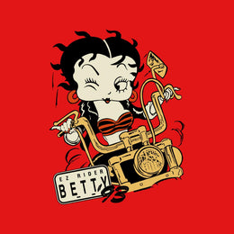 Betty Boop Ez Rider Betty Sweat à Capuche - Sweatshirt Femme Officiel