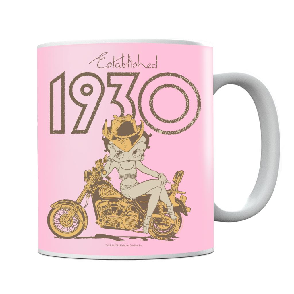 Betty Boop Established 1930 Golden Bike Mug