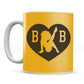 Betty Boop B B Silhouette Love Heart Mug