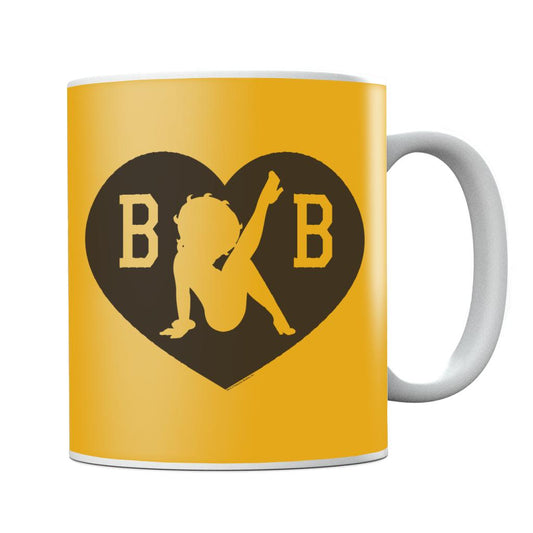 Betty Boop B B Silhouette Love Heart Mug