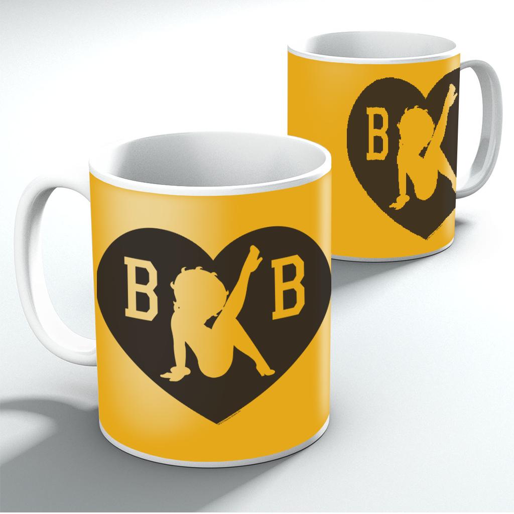 Betty Boop B B Silhouette Love Heart Mug