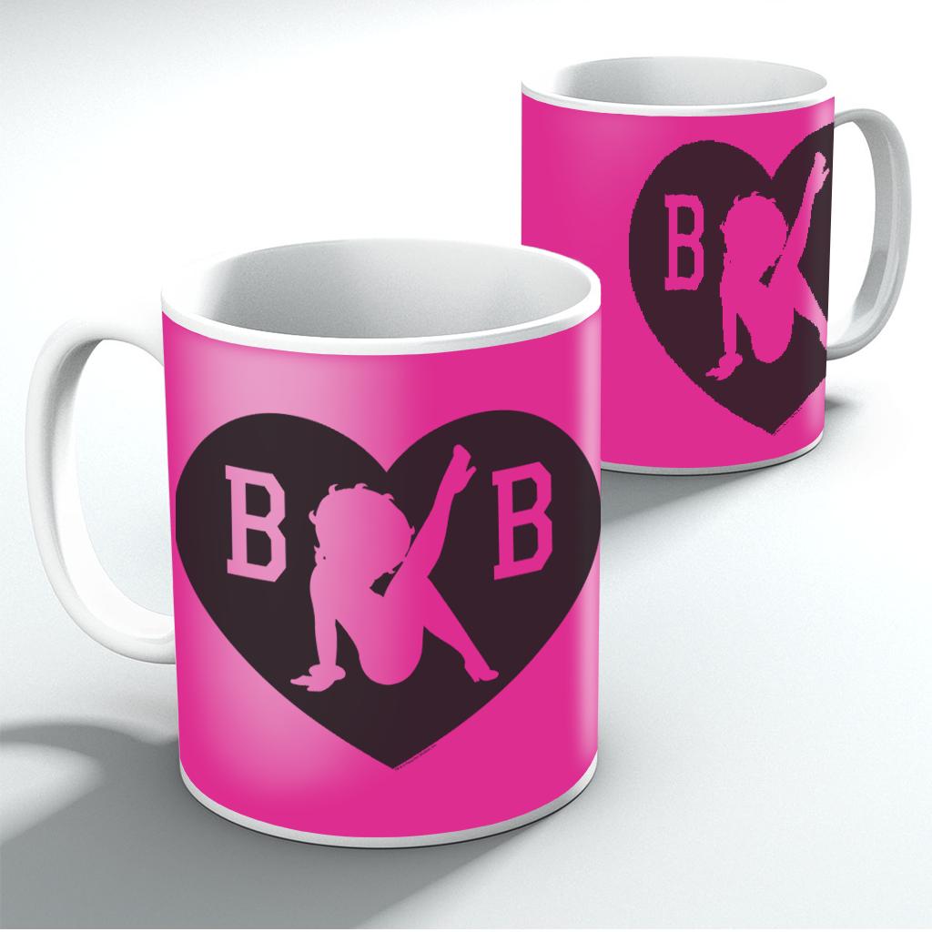 Betty Boop B B Silhouette Love Heart Mug