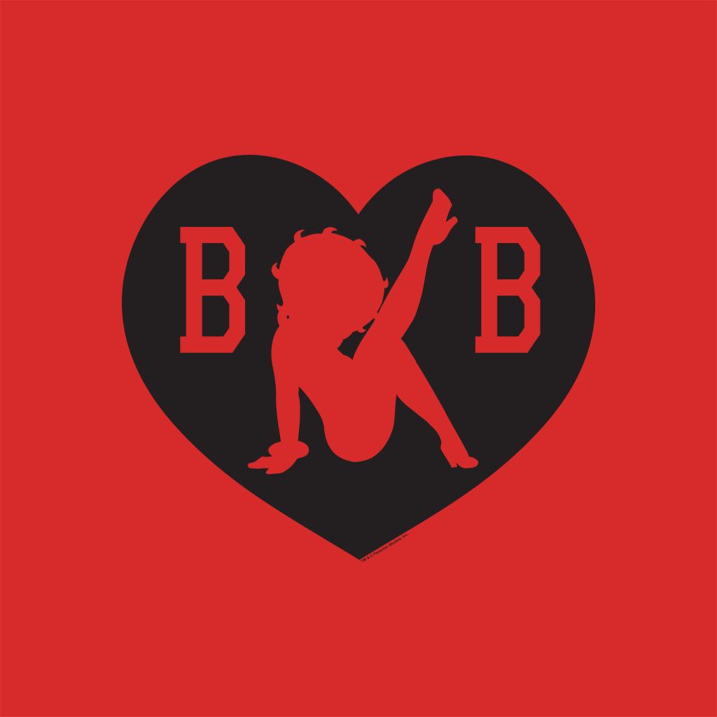 Betty Boop B B Silhouette Love Heart Coaster