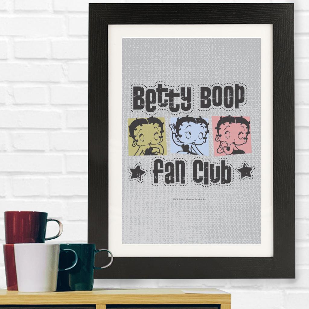 Betty Boop Fan Club Framed Print