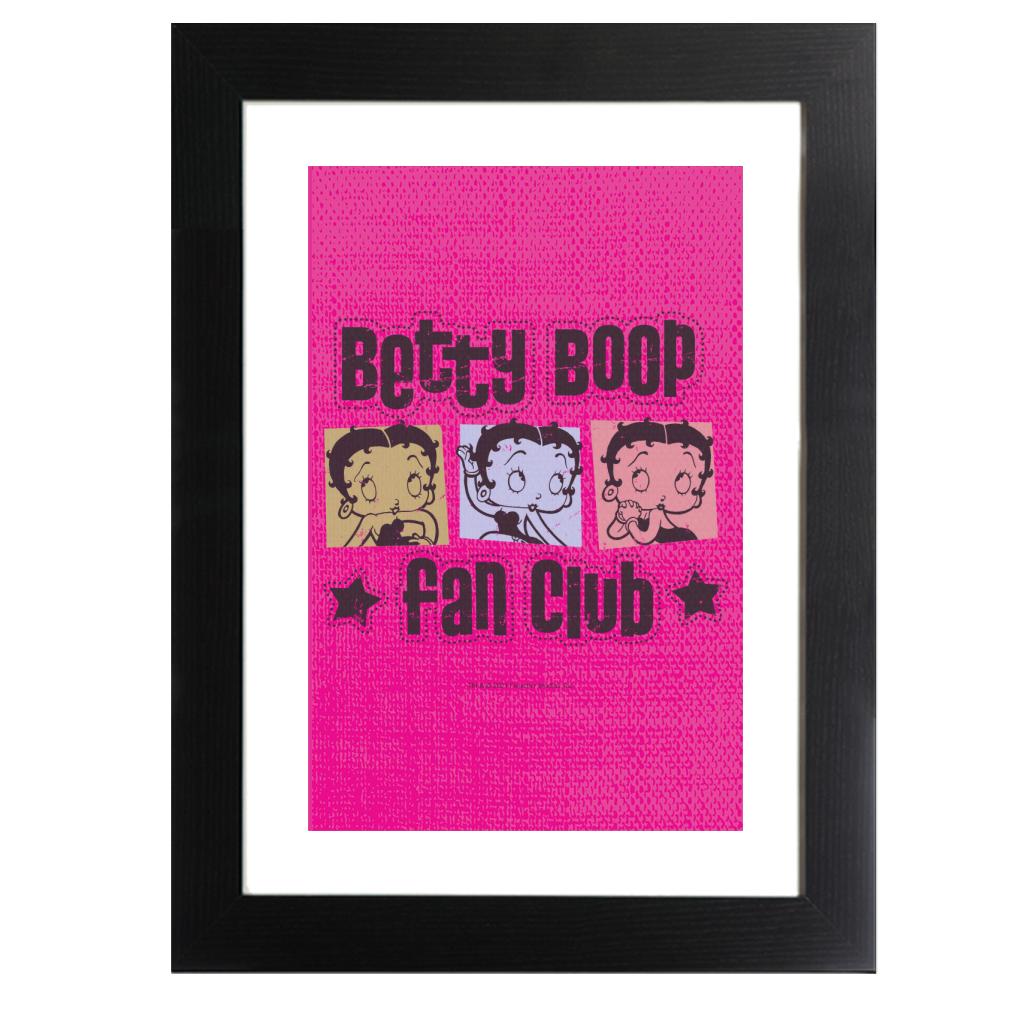 Betty Boop Fan Club Framed Print