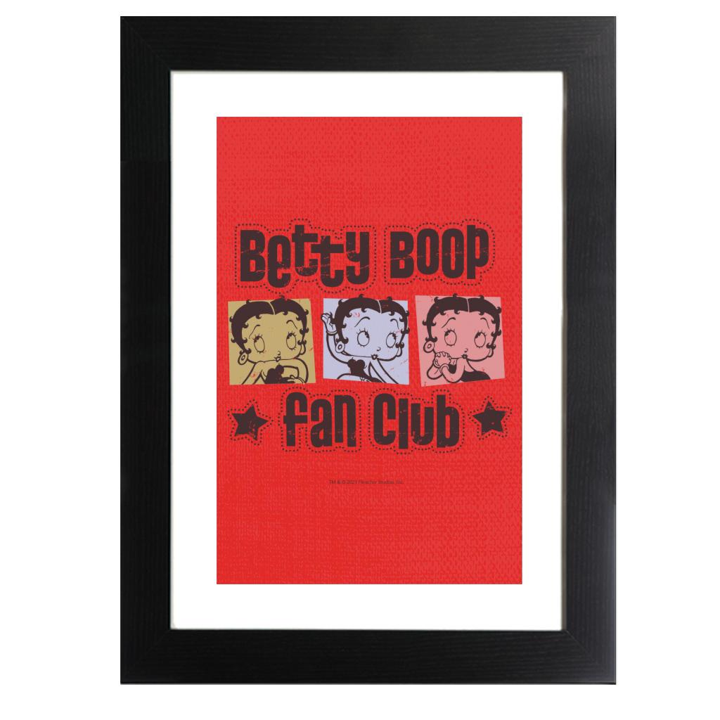 Betty Boop Fan Club Framed Print