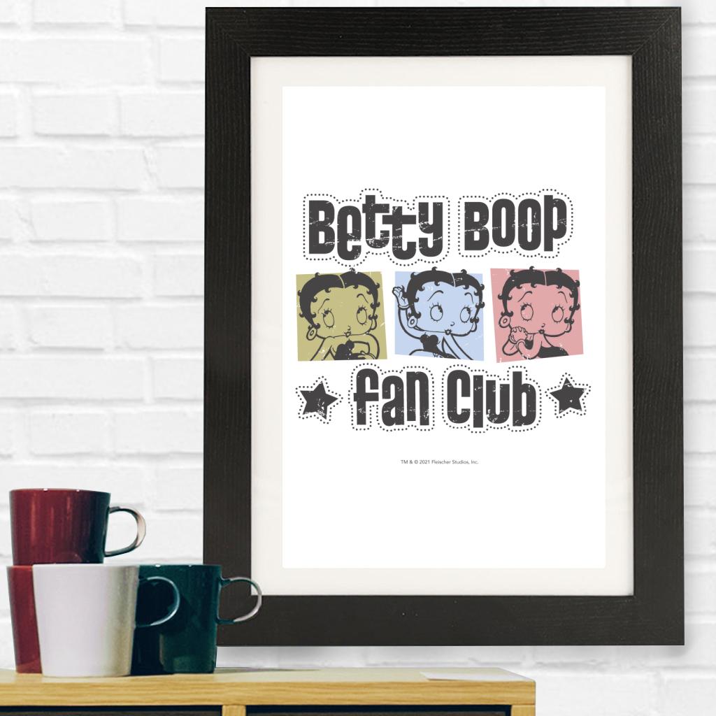 Betty Boop Fan Club Framed Print