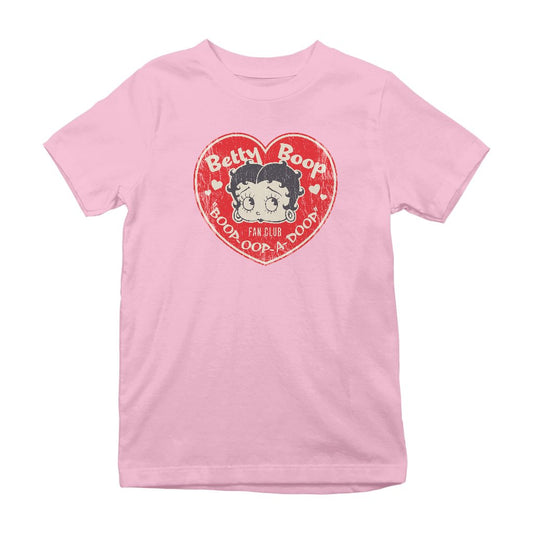 Betty Boop Oop A Doop Love Heart Kids T-Shirt
