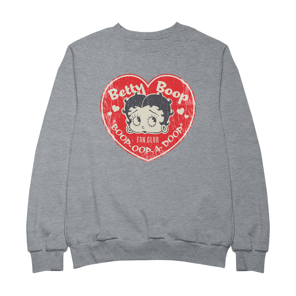 Betty Boop Oop A Doop Love Heart Men's Sweatshirt