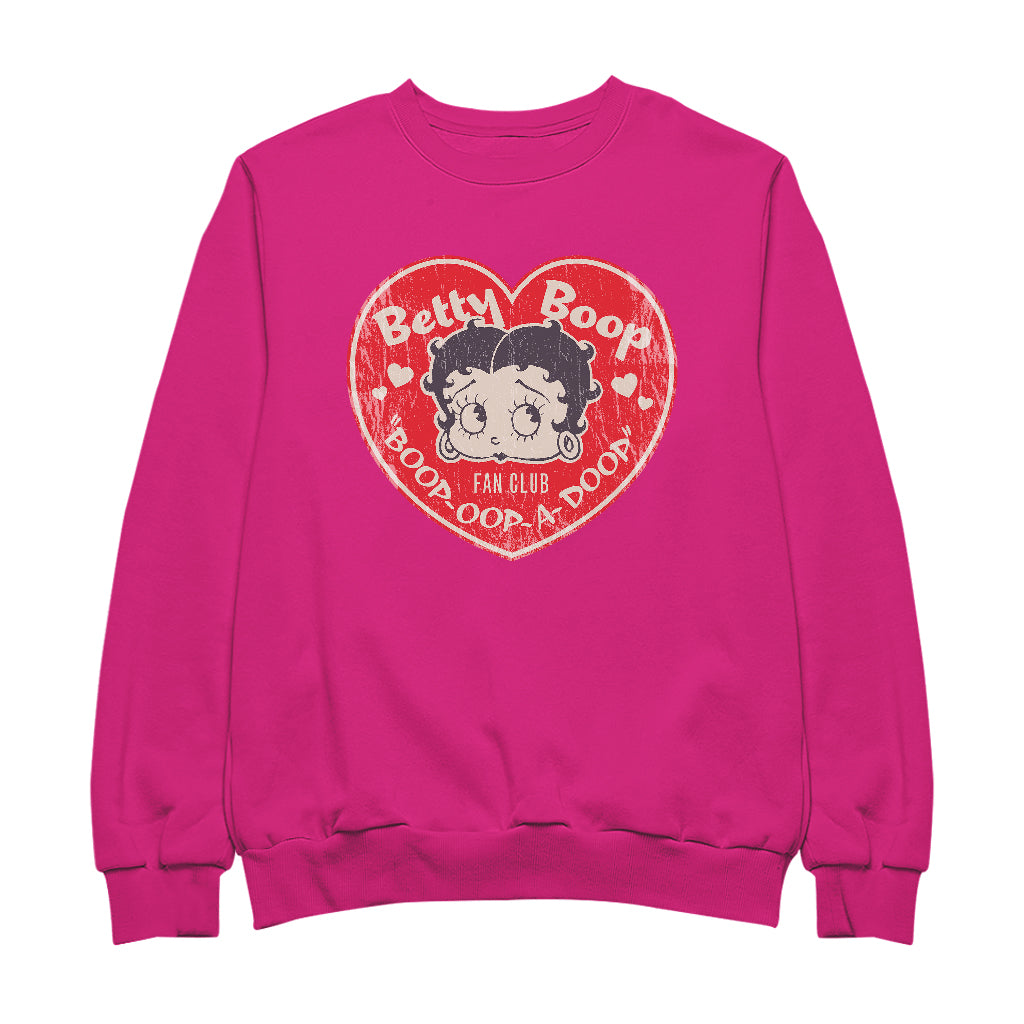 Betty Boop Oop A Doop Love Heart Women's Sweatshirt