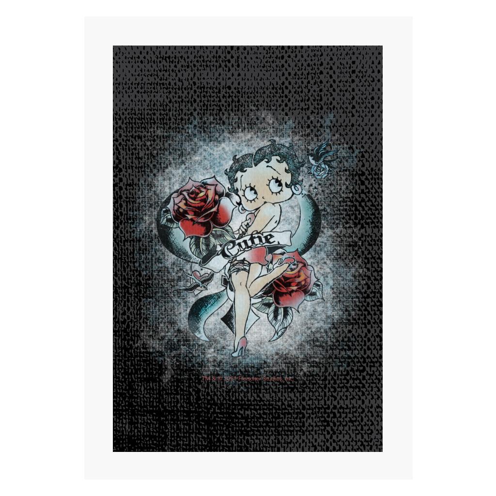 Betty Boop Roses Cutie A4 Print