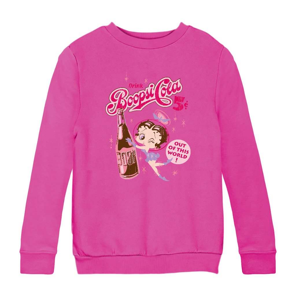 Betty Boop Drink Boopsi Cola Kids Sweatshirt