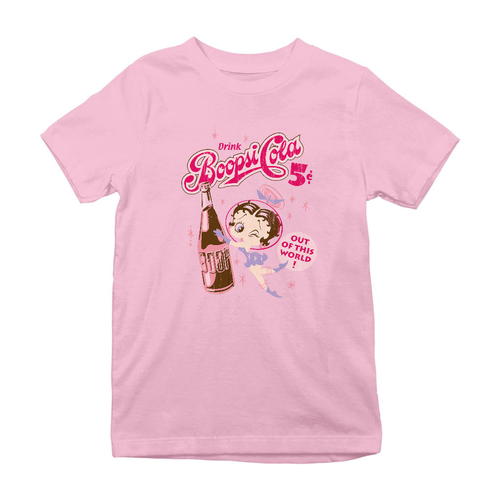 Betty Boop Drink Boopsi Cola Kids T-Shirt