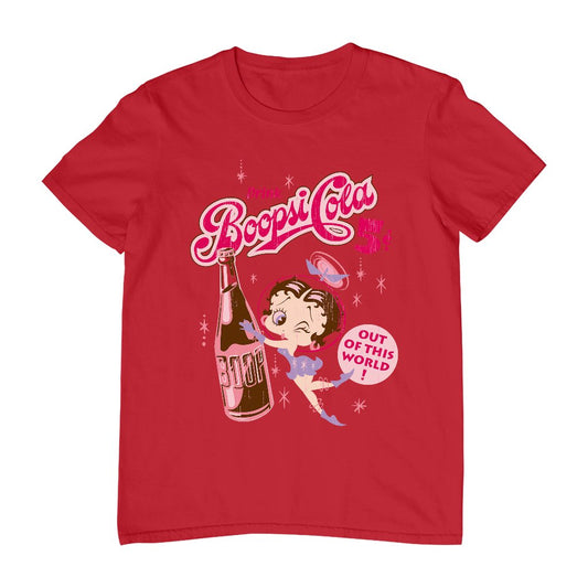 Women's Betty Boop Single & Perfect T-Shirt - Red - 2X Large