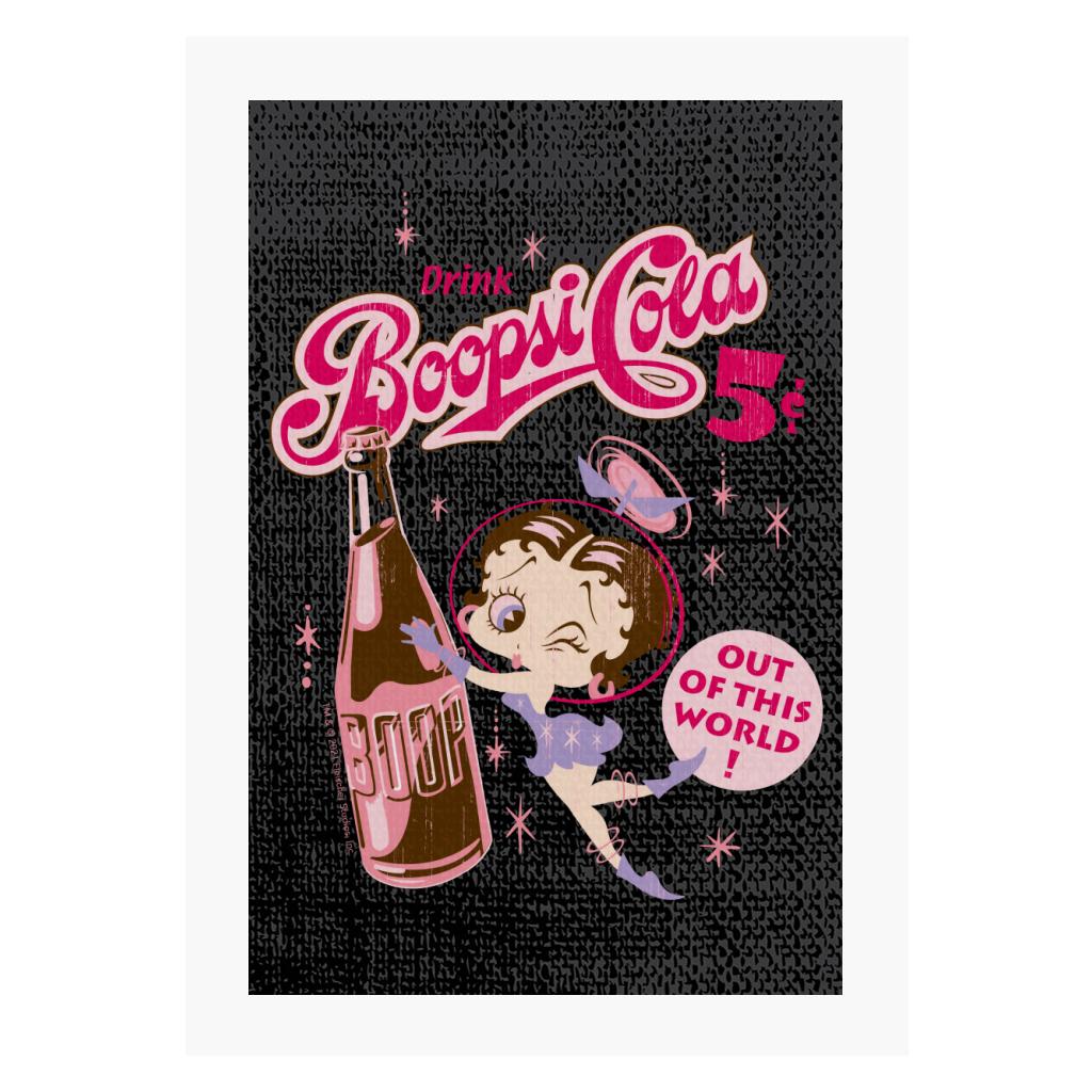 Betty Boop Drink Boopsi Cola A4 Print