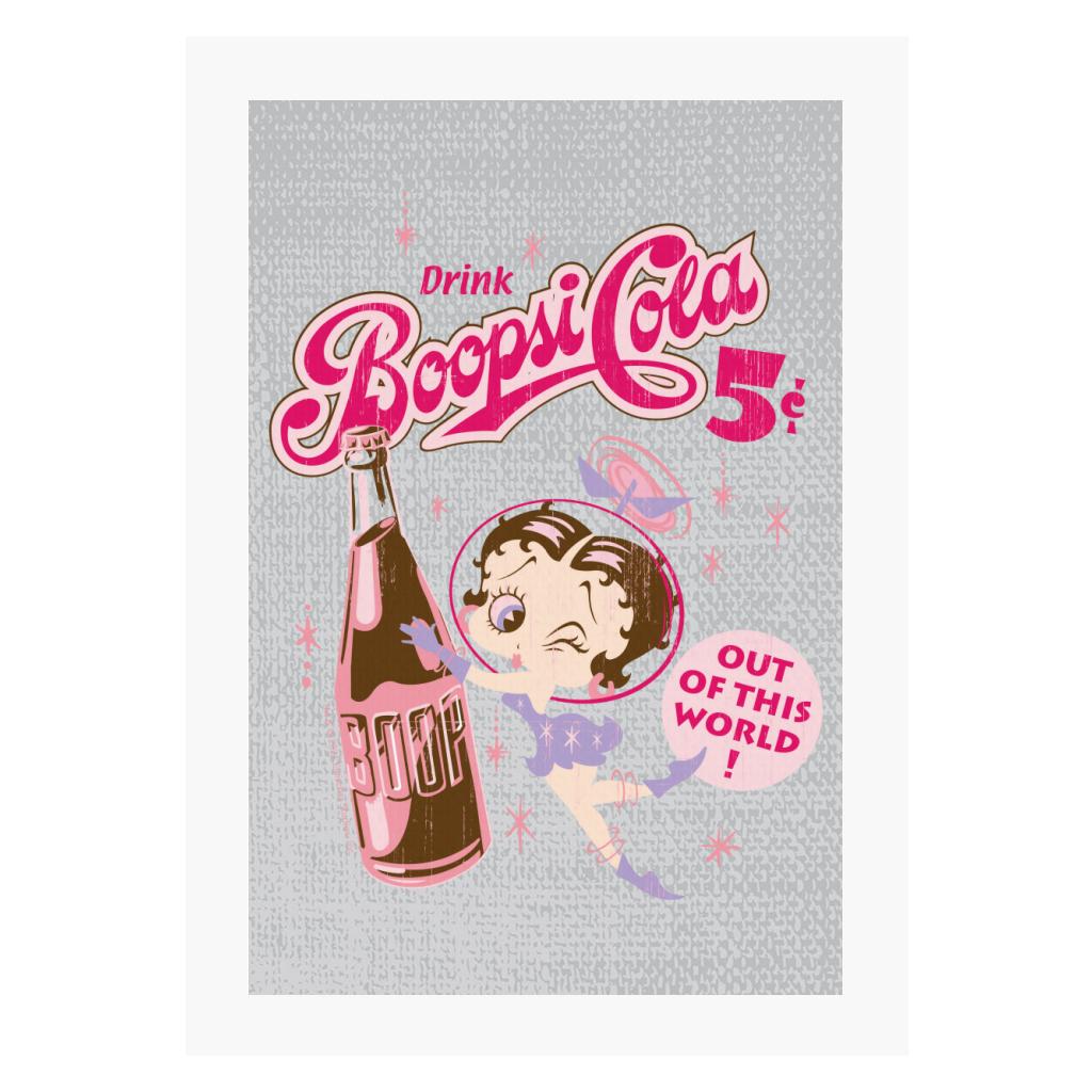 Betty Boop Drink Boopsi Cola A4 Print