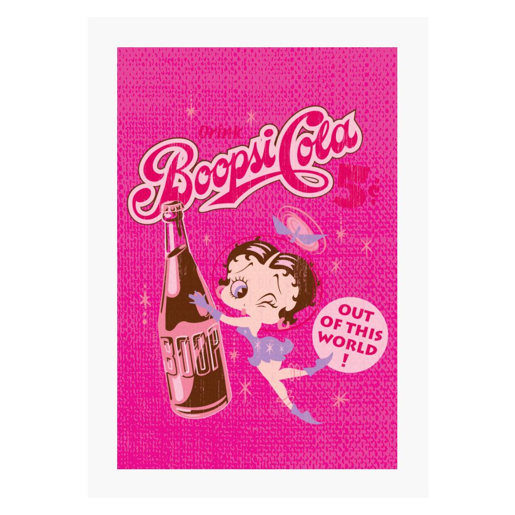 Betty Boop Drink Boopsi Cola A4 Print