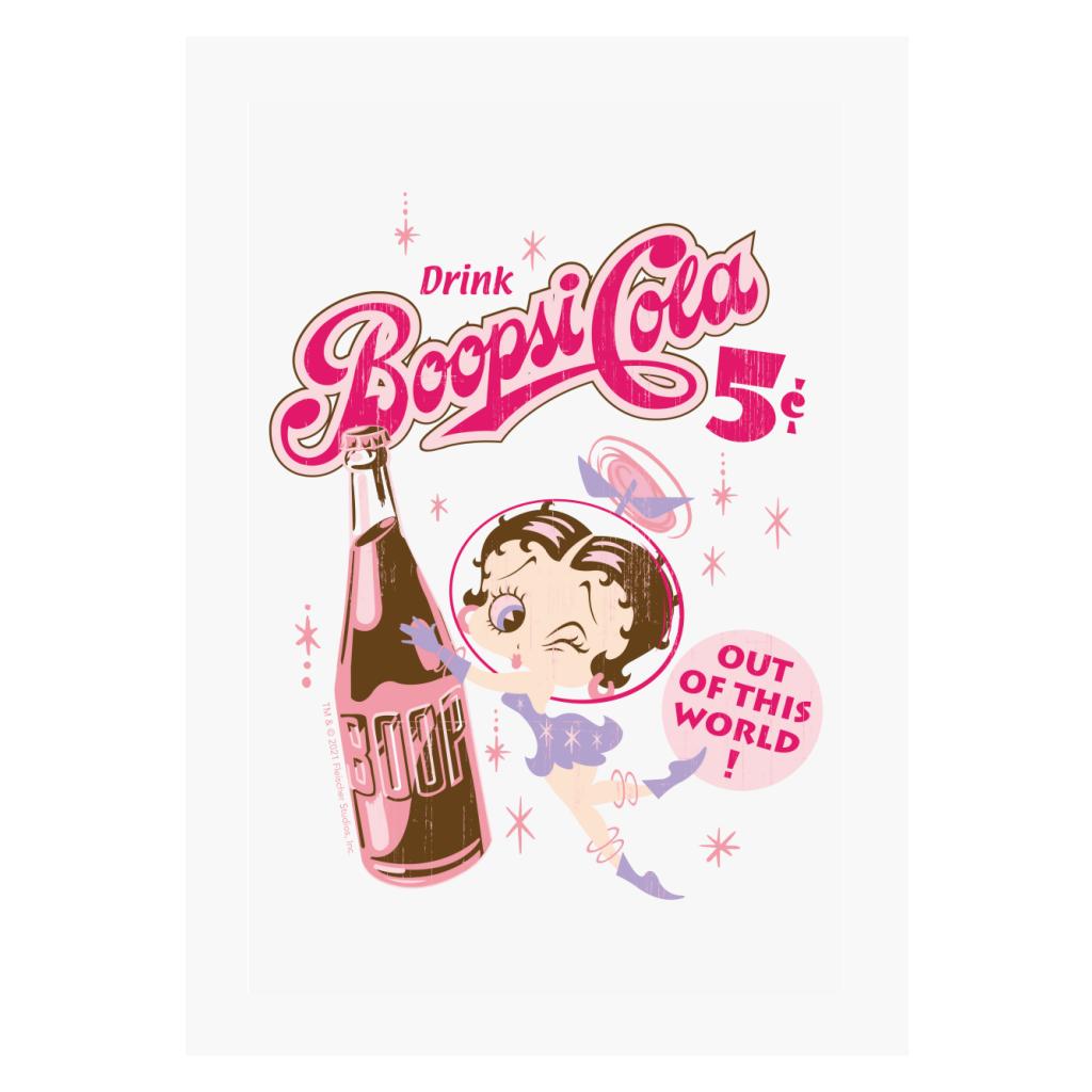 Betty Boop Drink Boopsi Cola A4 Print