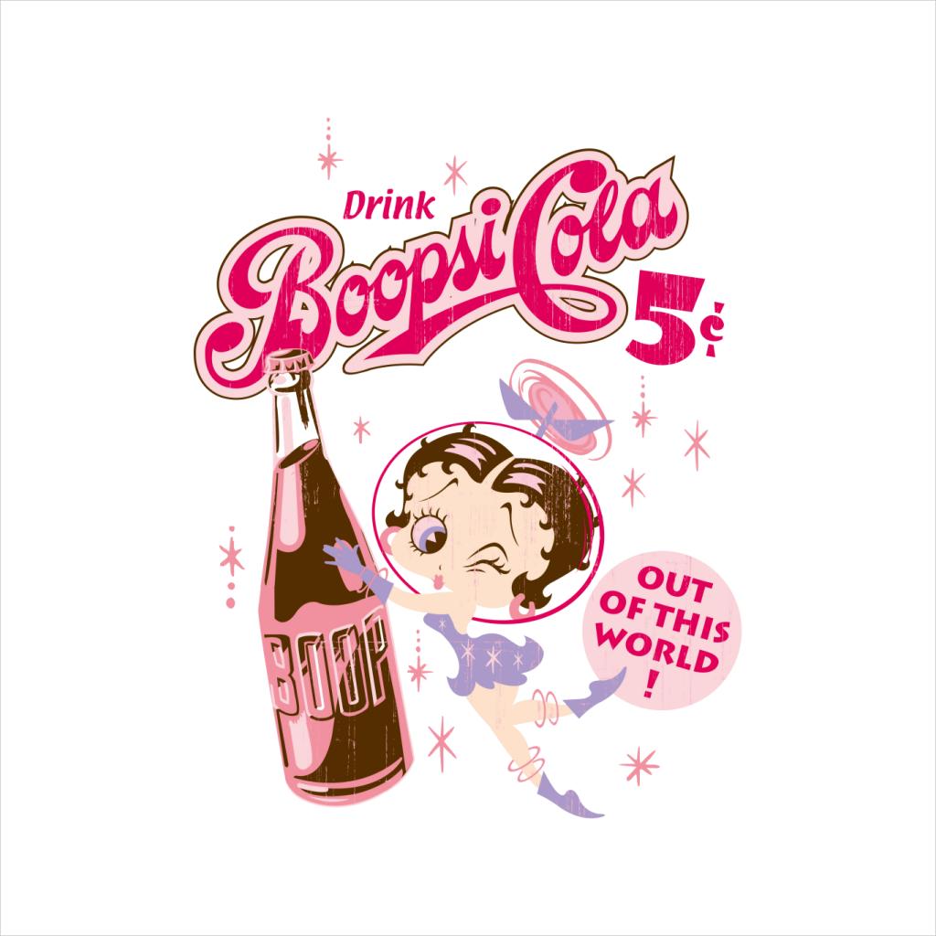 Betty Boop Drink Boopsi Cola Kids Hooded Sweatshirt