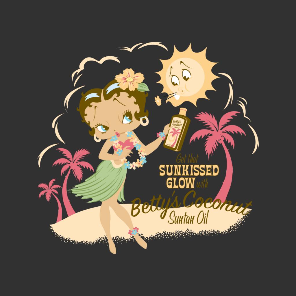 Betty Boop Bettys Coconut Suntan Oil Men's T-Shirt