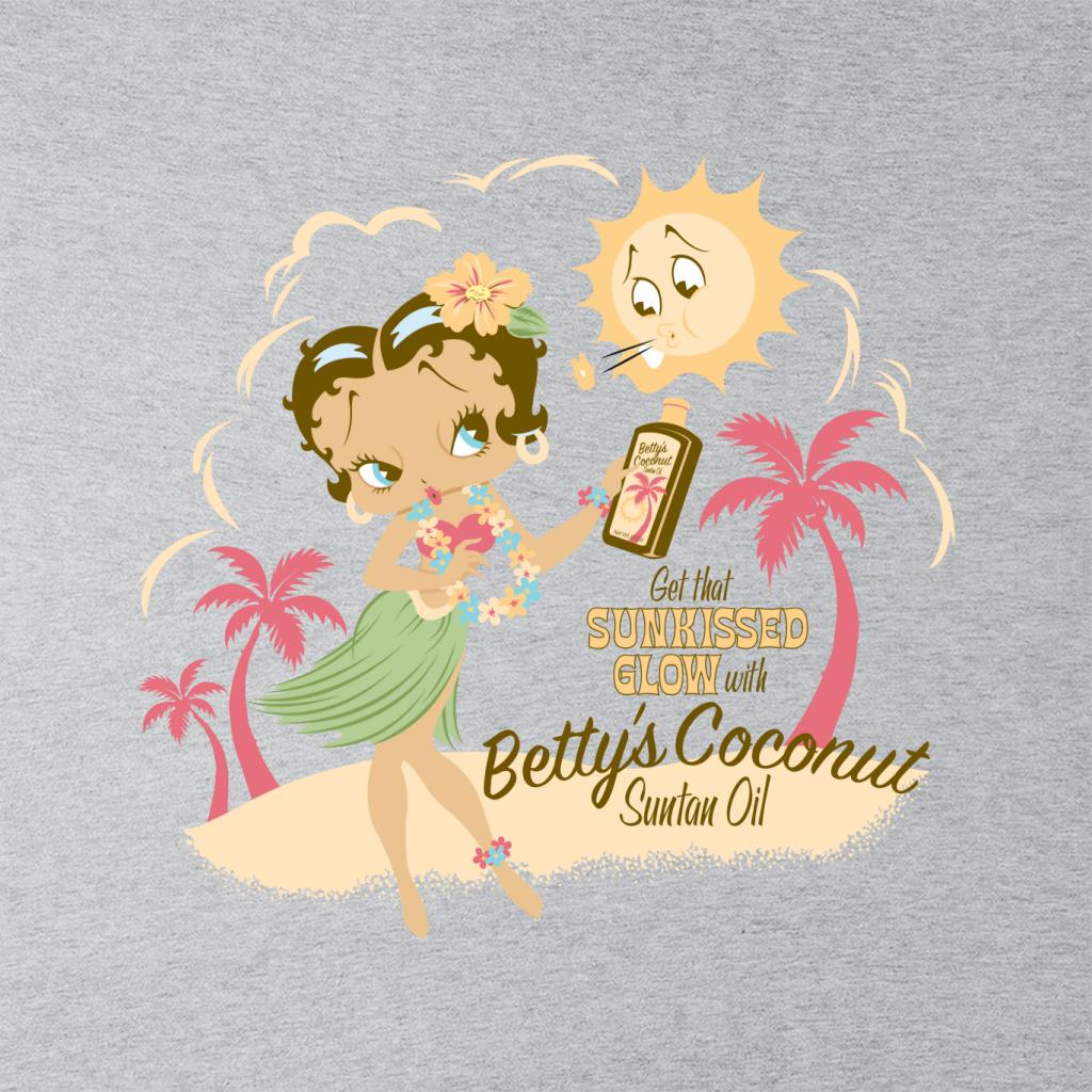 Betty Boop Bettys Coconut Suntan Oil Women's Hooded Sweatshirt