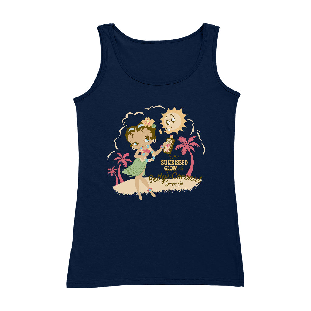 Betty Boop Bettys Coconut Suntan Oil Women's Vest