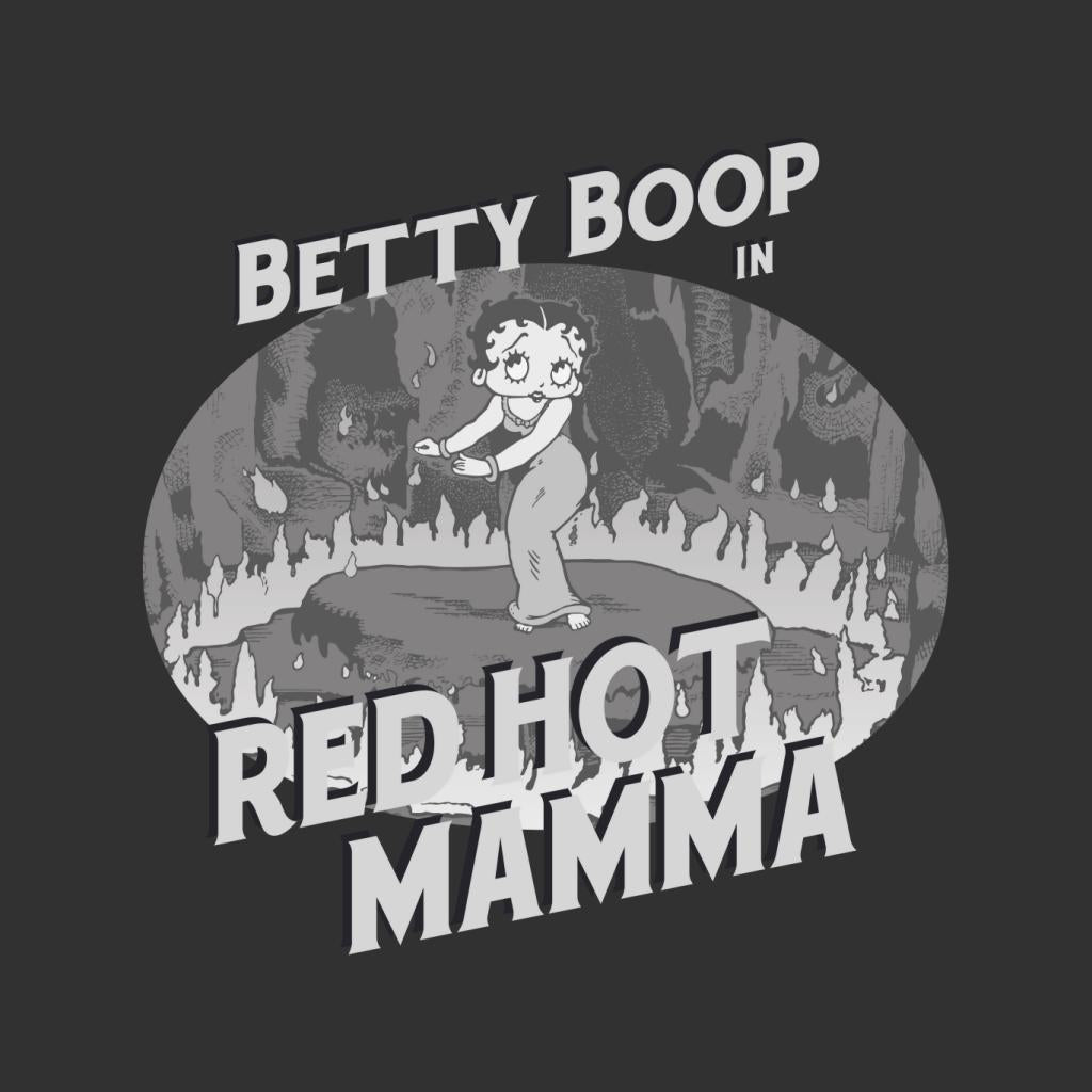 Betty Boop In Red Hot Mamma Kids Hooded Sweatshirt