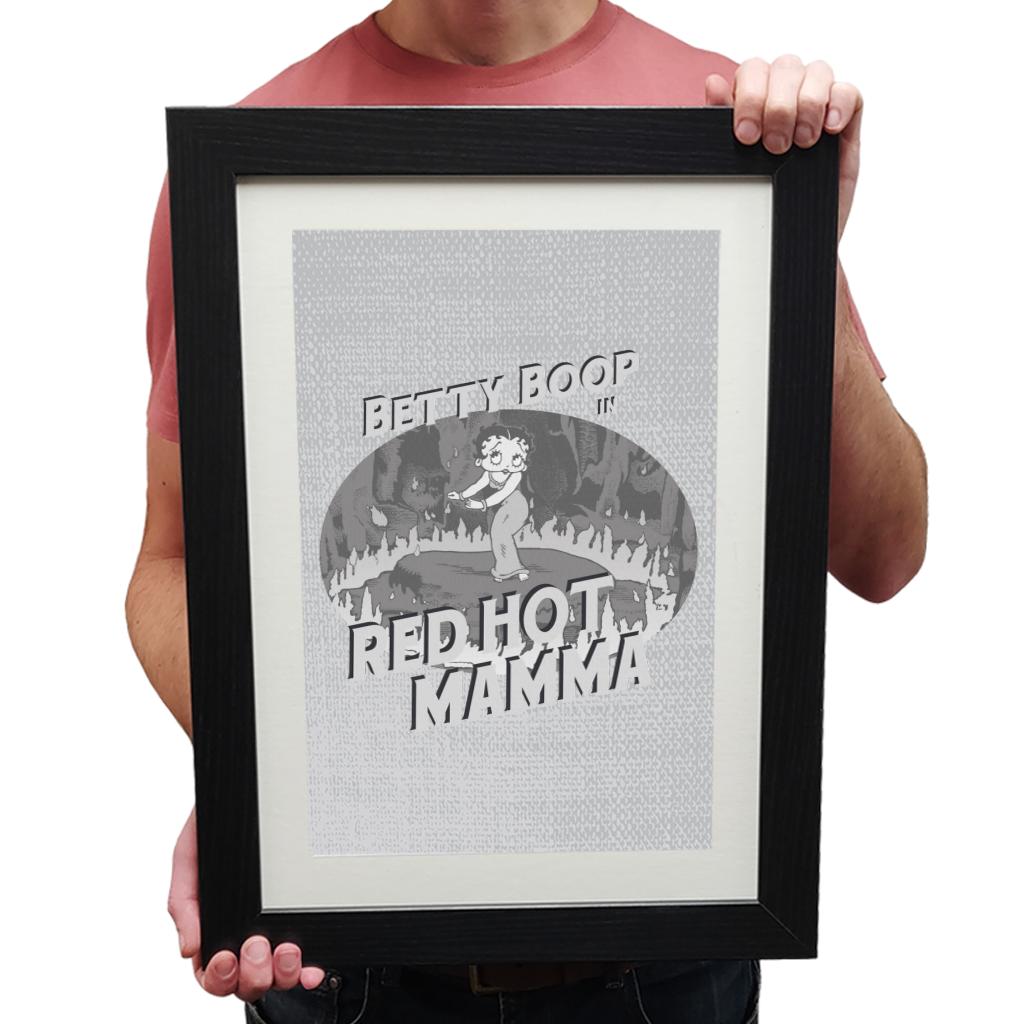 Betty Boop In Red Hot Mamma Framed Print