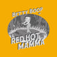 Betty Boop In Red Hot Mamma Men's Hooded Sweatshirt