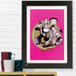 Betty Boop Vintage Circus Crew Framed Print