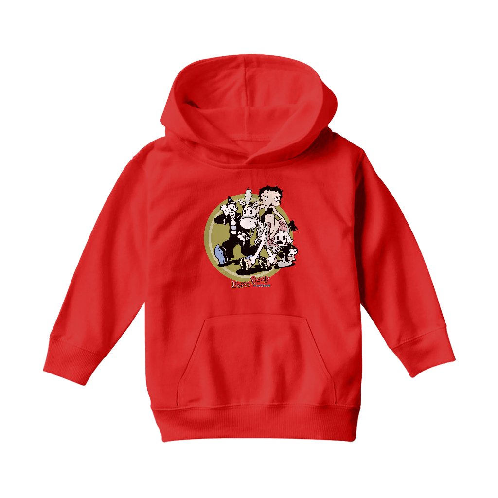 Betty Boop Vintage Circus Crew Kids Hooded Sweatshirt