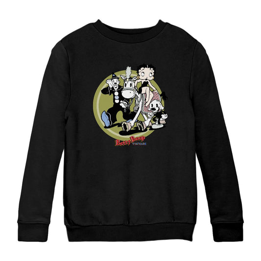 Betty Boop Vintage Circus Crew Kids Sweatshirt