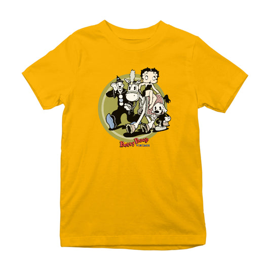 Betty Boop Vintage Circus Crew Kids T-Shirt