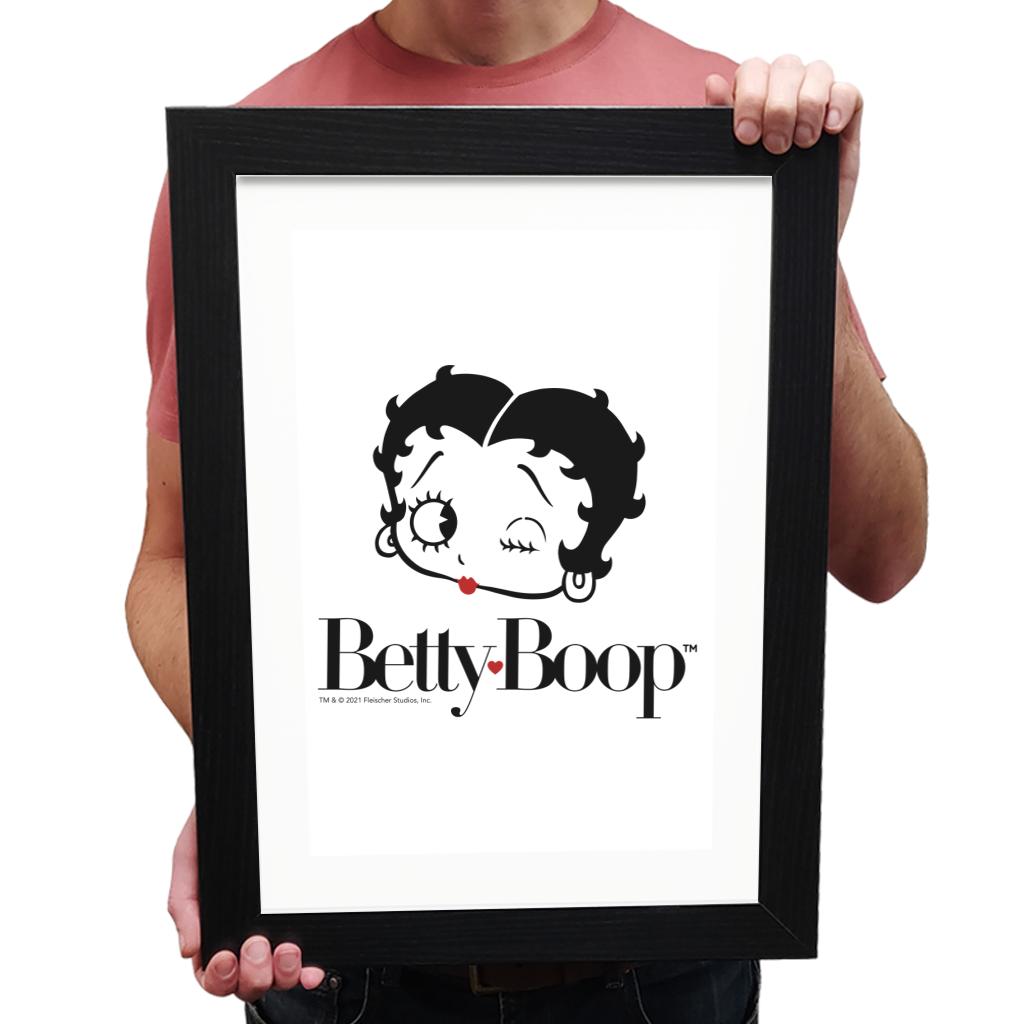 Betty Boop Logo Framed Print