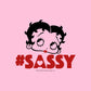 Betty Boop Heart Hashtag Sassy Coaster