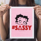 Betty Boop Heart Hashtag Sassy A4 Print