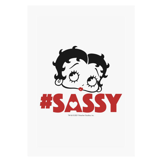 Betty Boop Heart Hashtag Sassy A4 Print