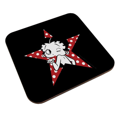 Betty Boop Wink Polka Dot Star Coaster