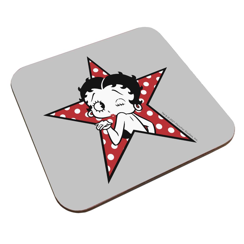 Betty Boop Wink Polka Dot Star Coaster