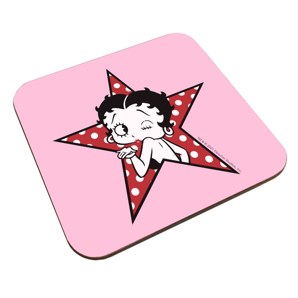 Betty Boop Wink Polka Dot Star Coaster