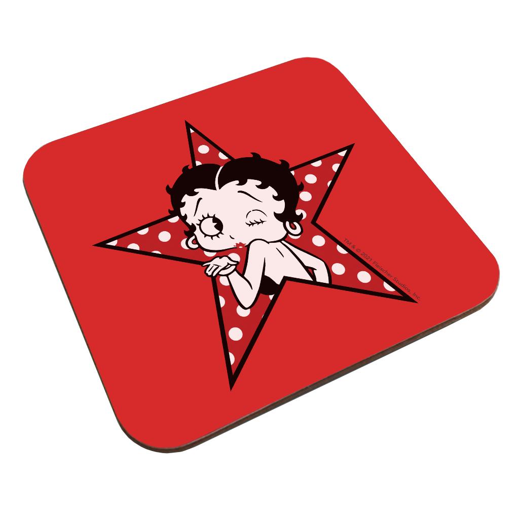 Betty Boop Wink Polka Dot Star Coaster