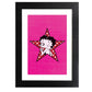 Betty Boop Wink Polka Dot Star Framed Print