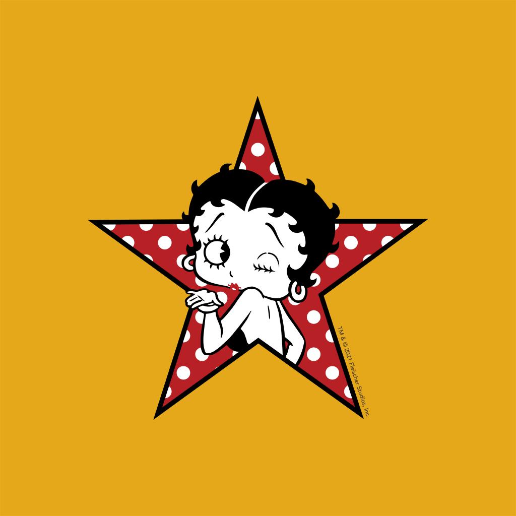 Betty Boop Wink Polka Dot Star Coaster