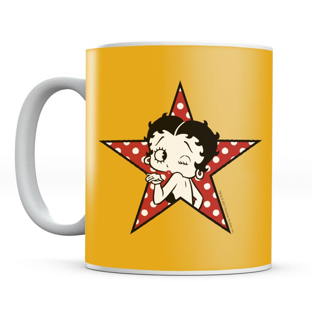 Betty Boop Wink Polka Dot Star Mug