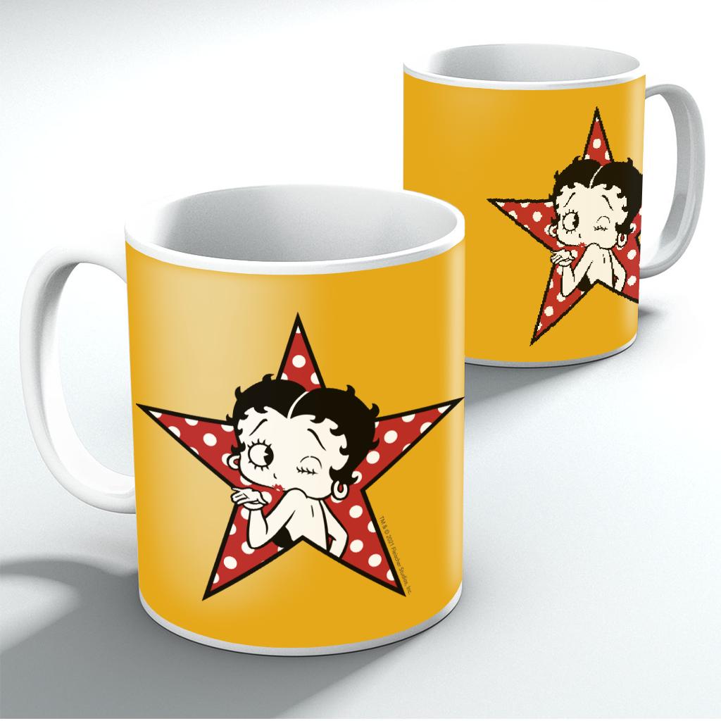 Betty Boop Wink Polka Dot Star Mug