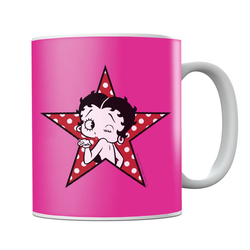 Betty Boop Wink Polka Dot Star Mug