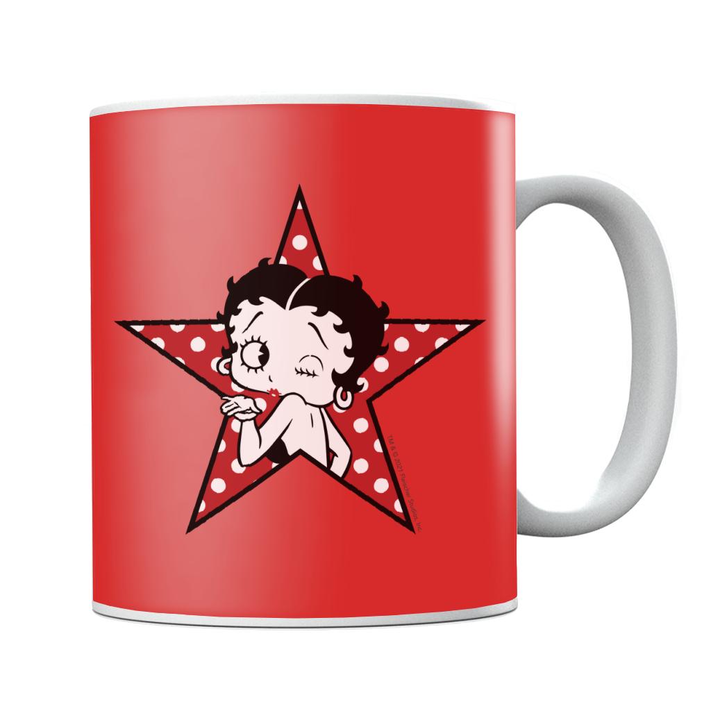 Betty Boop Wink Polka Dot Star Mug