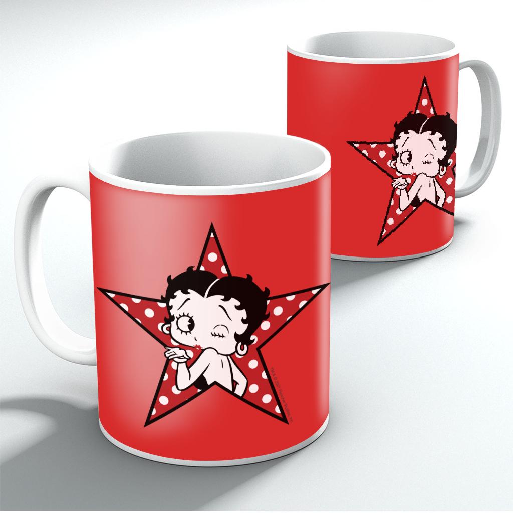 Betty Boop Wink Polka Dot Star Mug