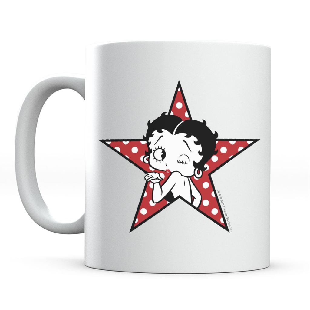 Betty Boop Wink Polka Dot Star Mug