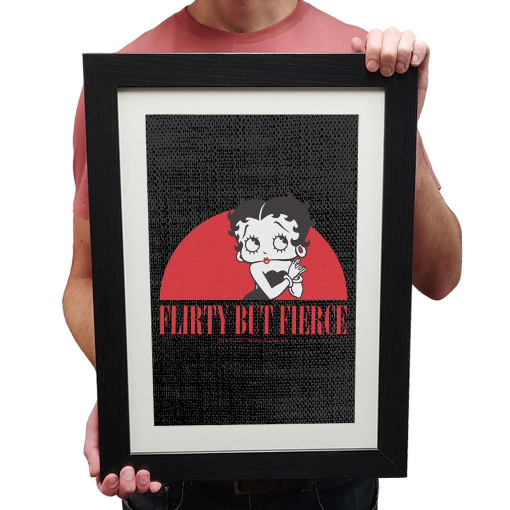 Betty Boop Confident Flirty But Fierce Framed Print